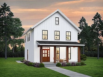 Farmhouse House Plan 81335 with 3 Beds, 3 Baths