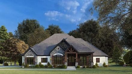 Country, Craftsman, European, Traditional House Plan 82575 with 4 Beds, 4 Baths, 2 Car Garage