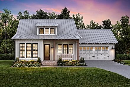 Cottage, Country, Farmhouse, Traditional House Plan 82942 with 2 Beds, 2 Baths, 2 Car Garage