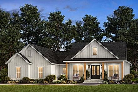 Country, Craftsman, Farmhouse, Southern House Plan 82950 with 4 Beds, 3 Baths, 2 Car Garage