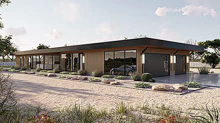 Modern House Plan 84900 with 4 Beds, 3 Baths, 3 Car Garage