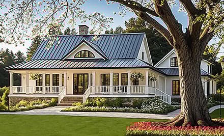Country, Farmhouse, Traditional House Plan 86189 with 4 Beds, 3 Baths, 2 Car Garage