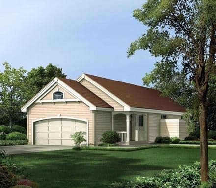 Cabin, Cottage, Ranch, Traditional House Plan 86988 with 3 Beds, 2 Baths, 2 Car Garage