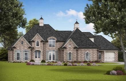 Traditional, Tudor House Plan 97681 with 4 Beds, 5 Baths, 3 Car Garage