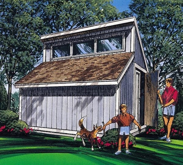 Contemporary Shed Plan - Project Plan 85916