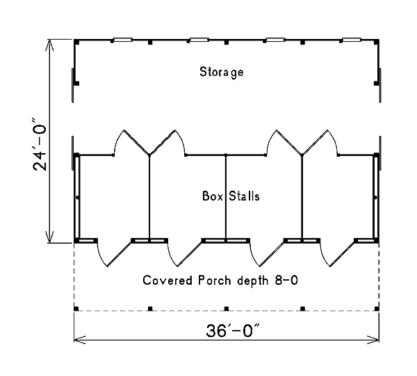Pole Building - Horse Barn
 - Project Plan 85940