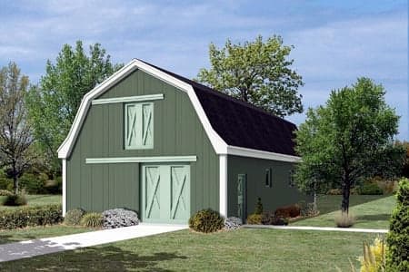 Pole Building - Horse Barn with Loft
 - Project Plan 85942