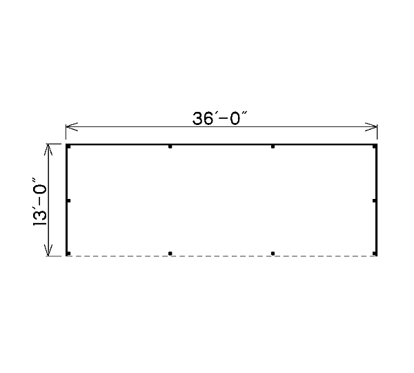 Pole Building - Open Shed
 - Project Plan 85946