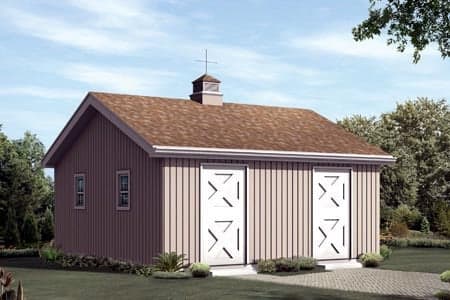 Horse Barn - 2 Stall - Project Plan 85952