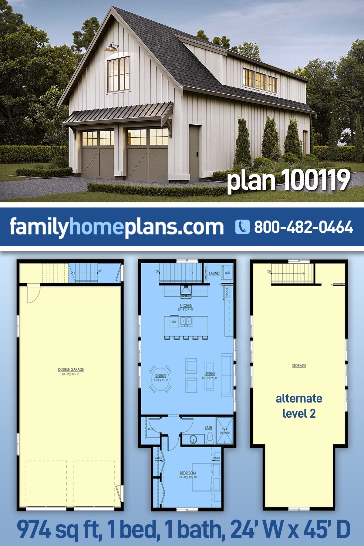 Garage-Living Plan 100119