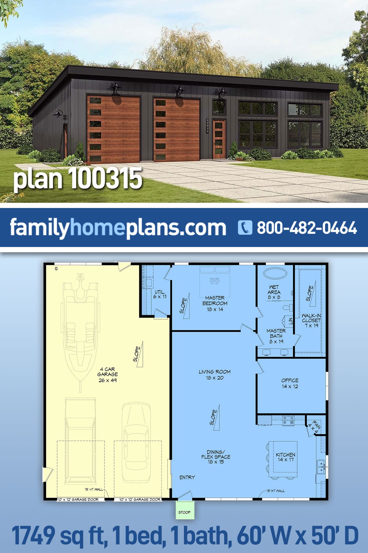 Garage-Living Plan 100315