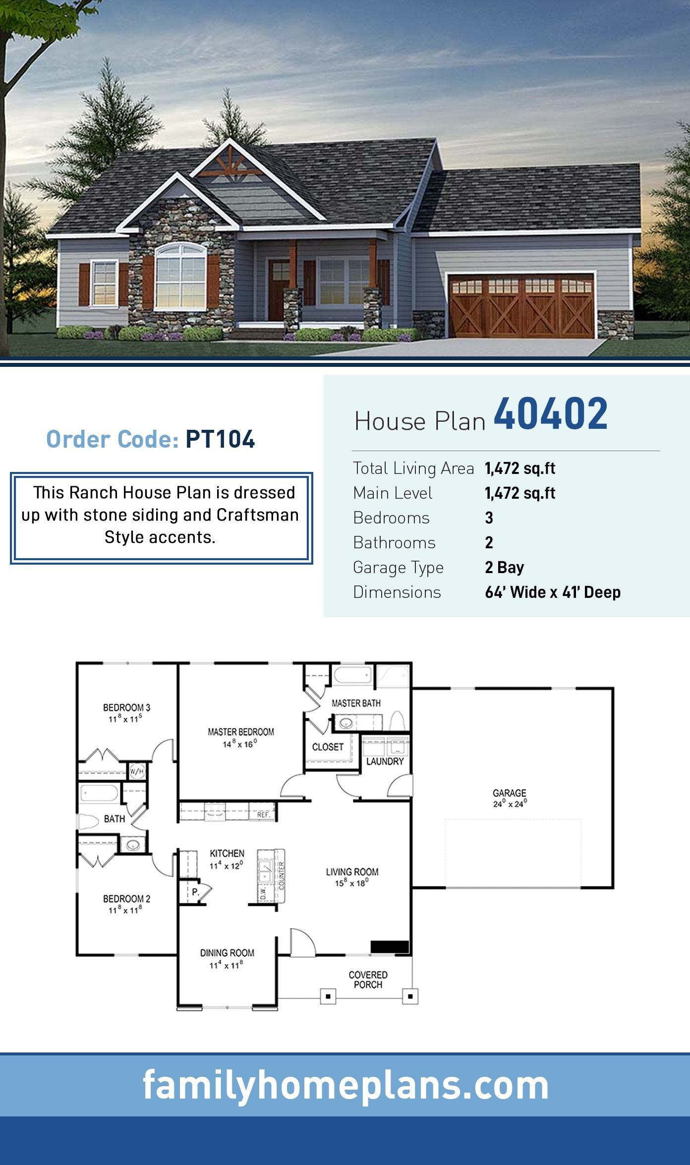House Plan 40402