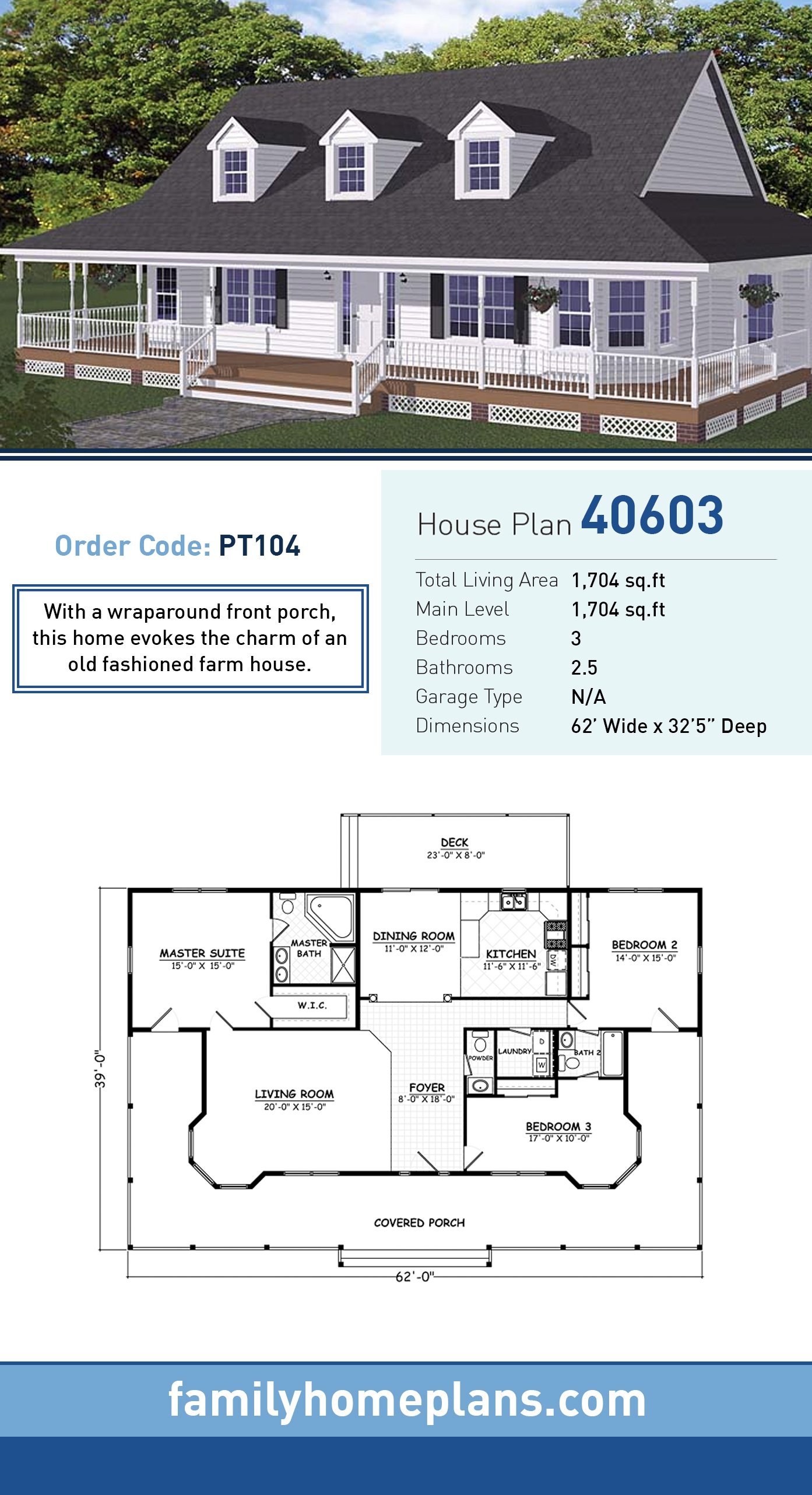 House Plan 40603