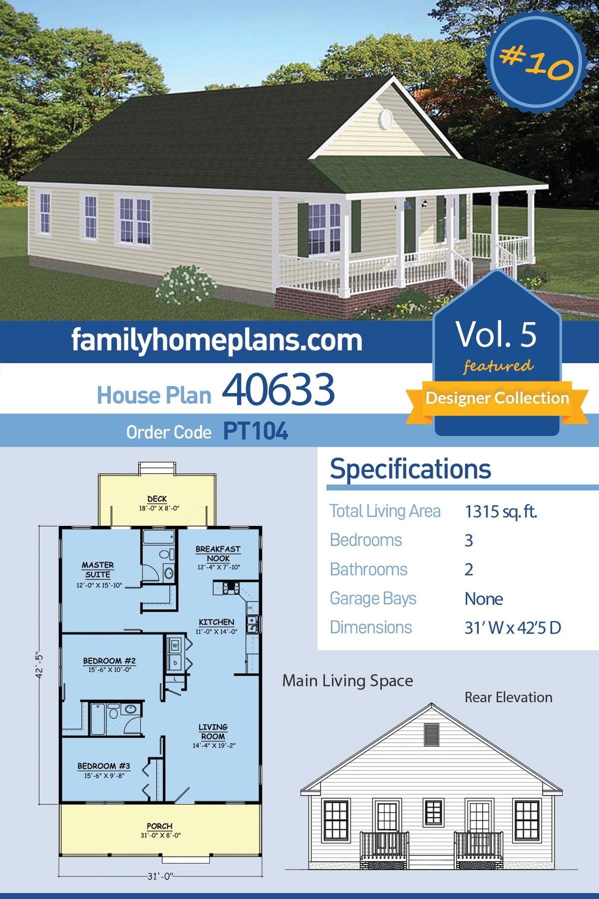 House Plan 40633