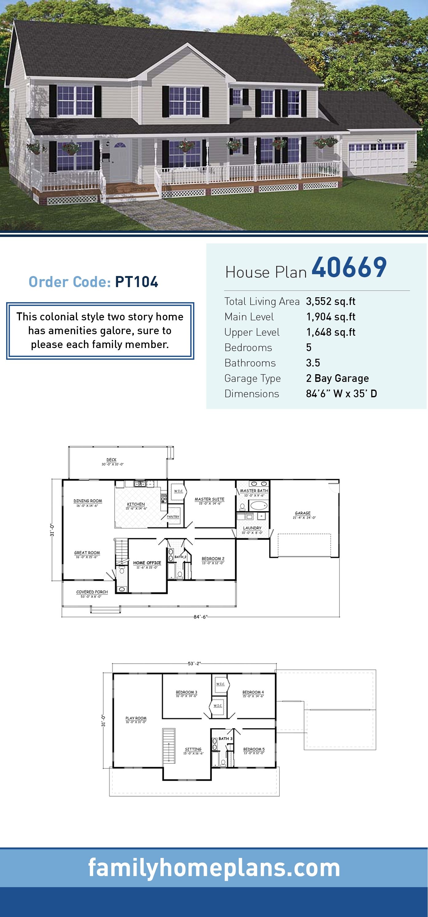 House Plan 40669
