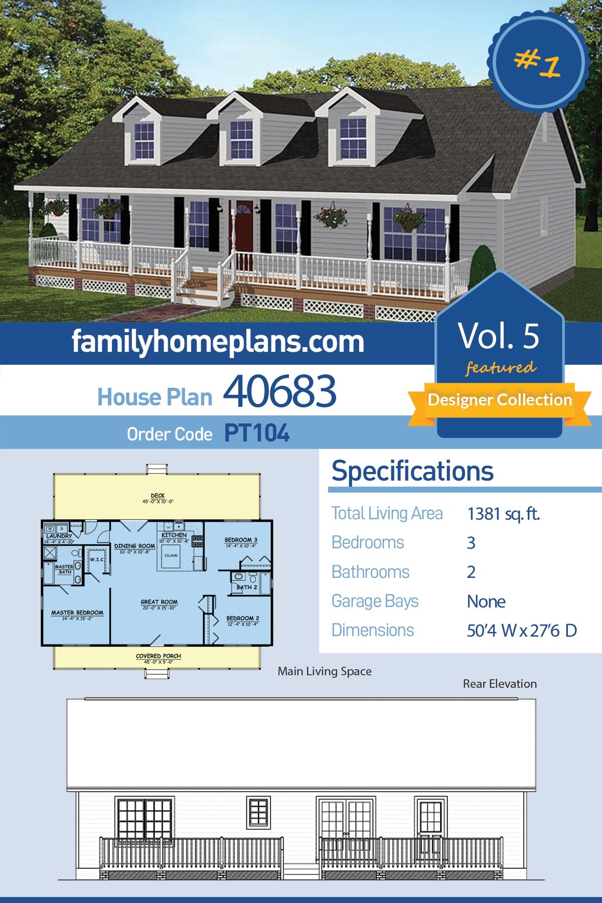 House Plan 40683