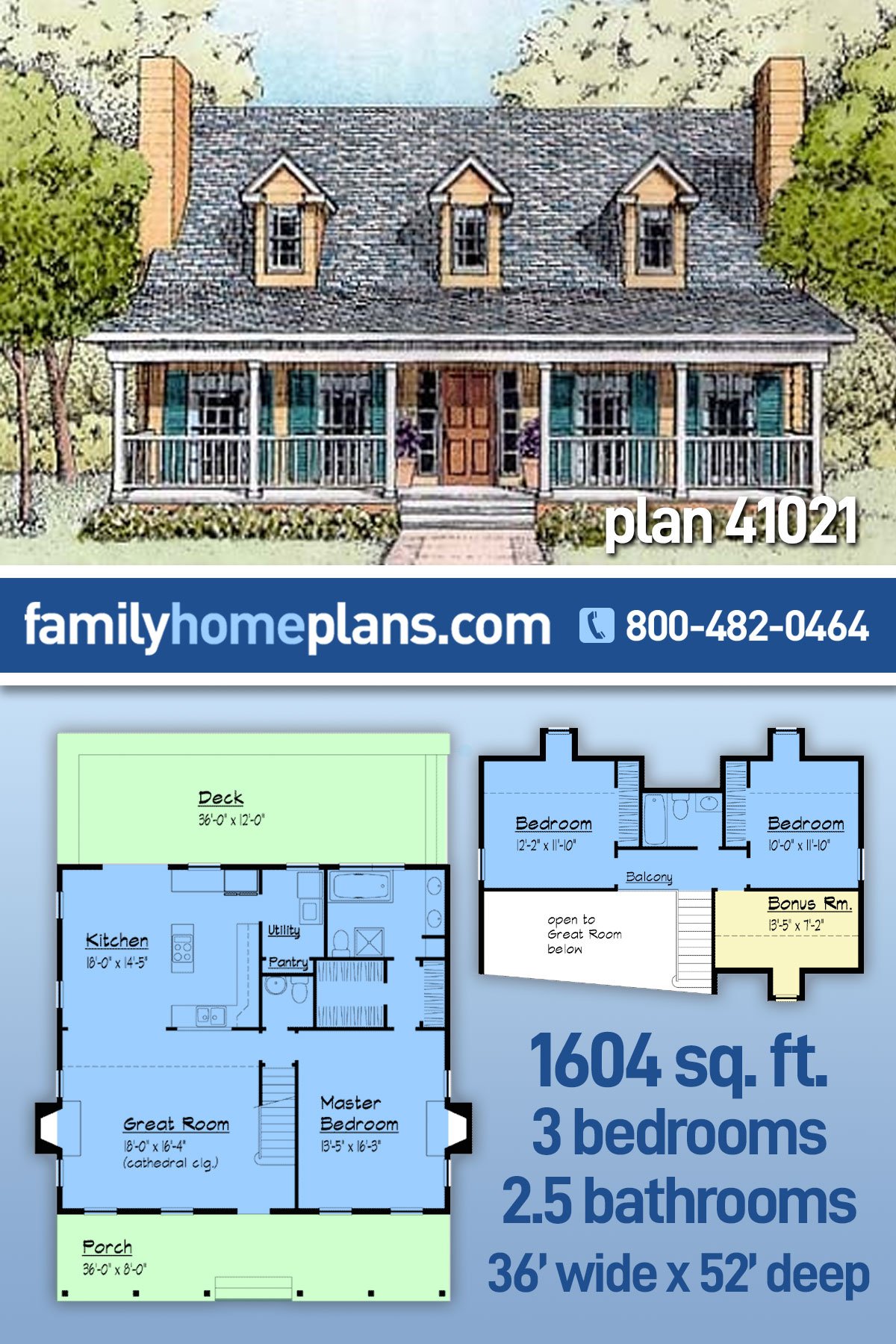 House Plan 41021