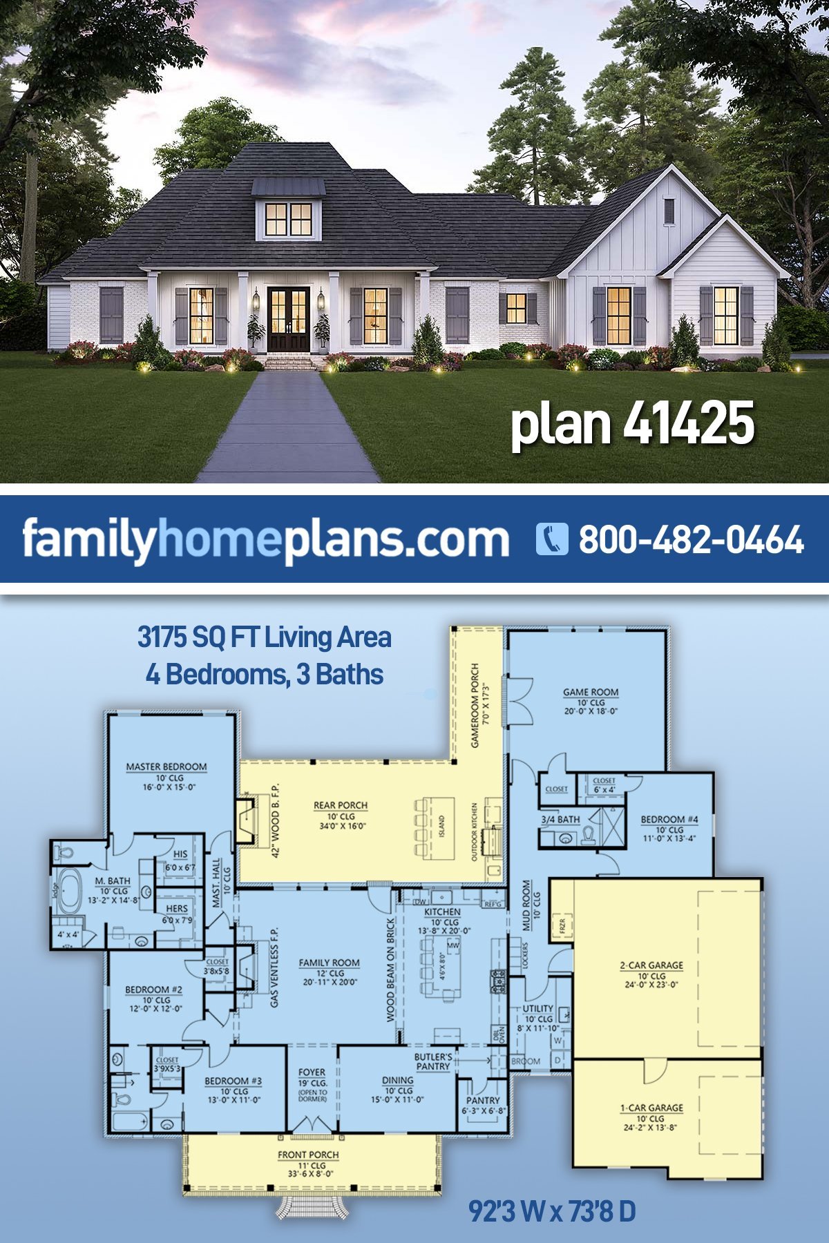House Plan 41425