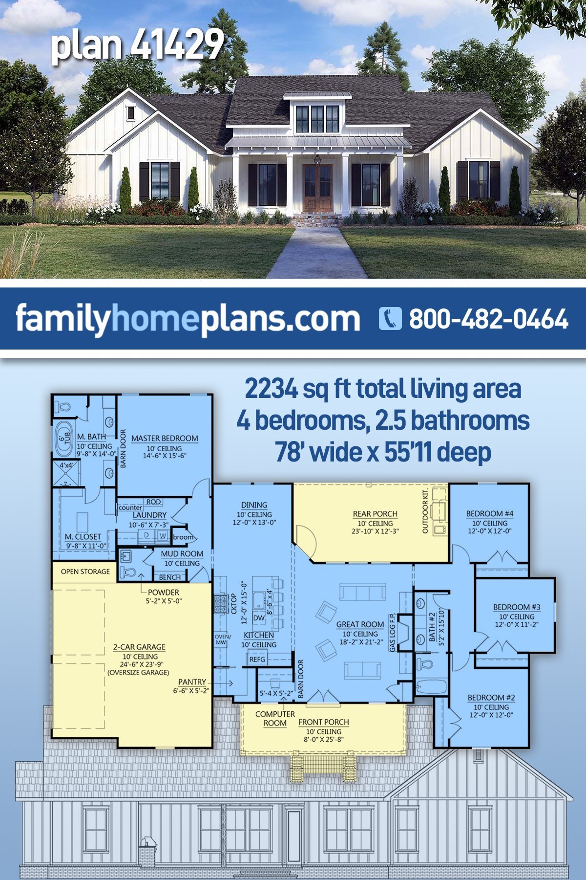 House Plan 41429
