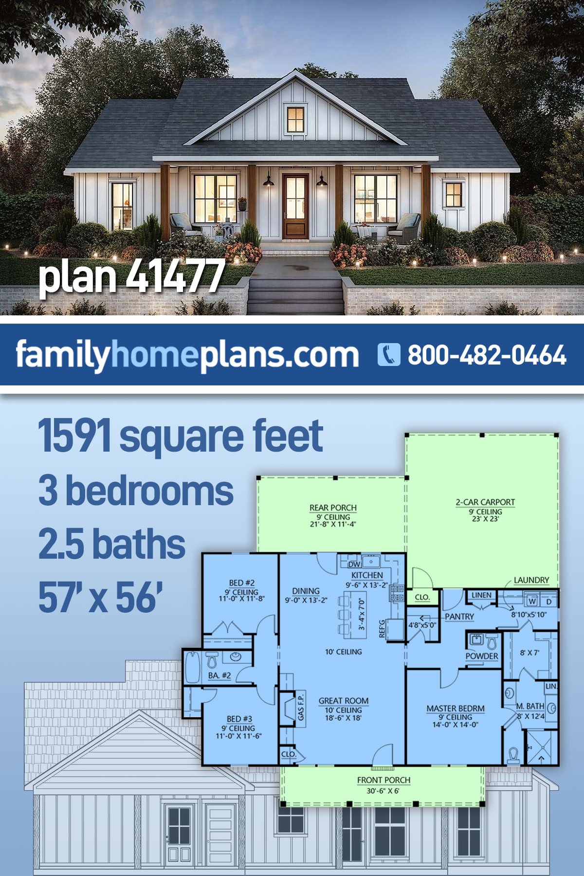 House Plan 41477