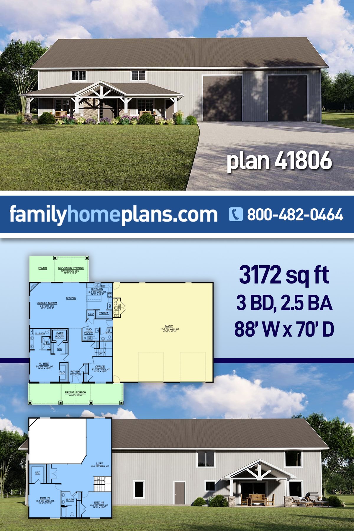 House Plan 41806