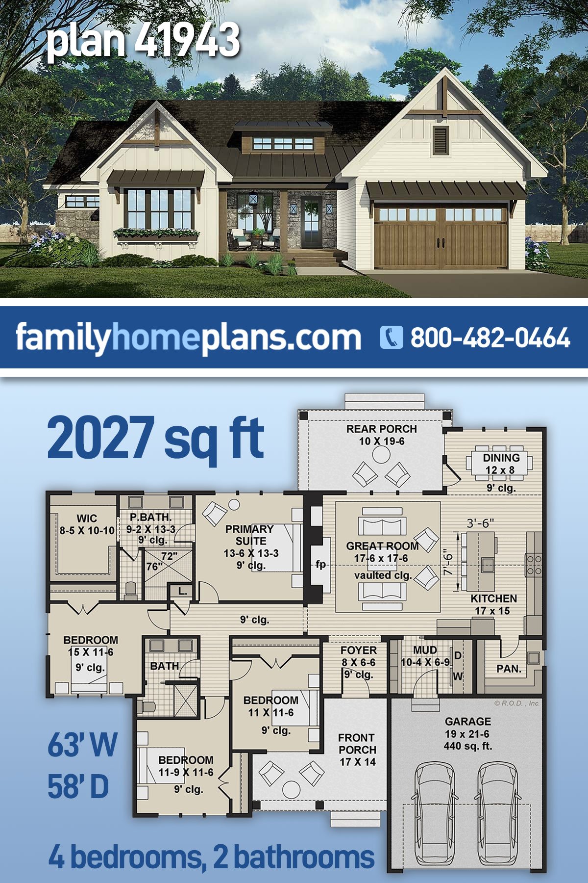 House Plan 41943