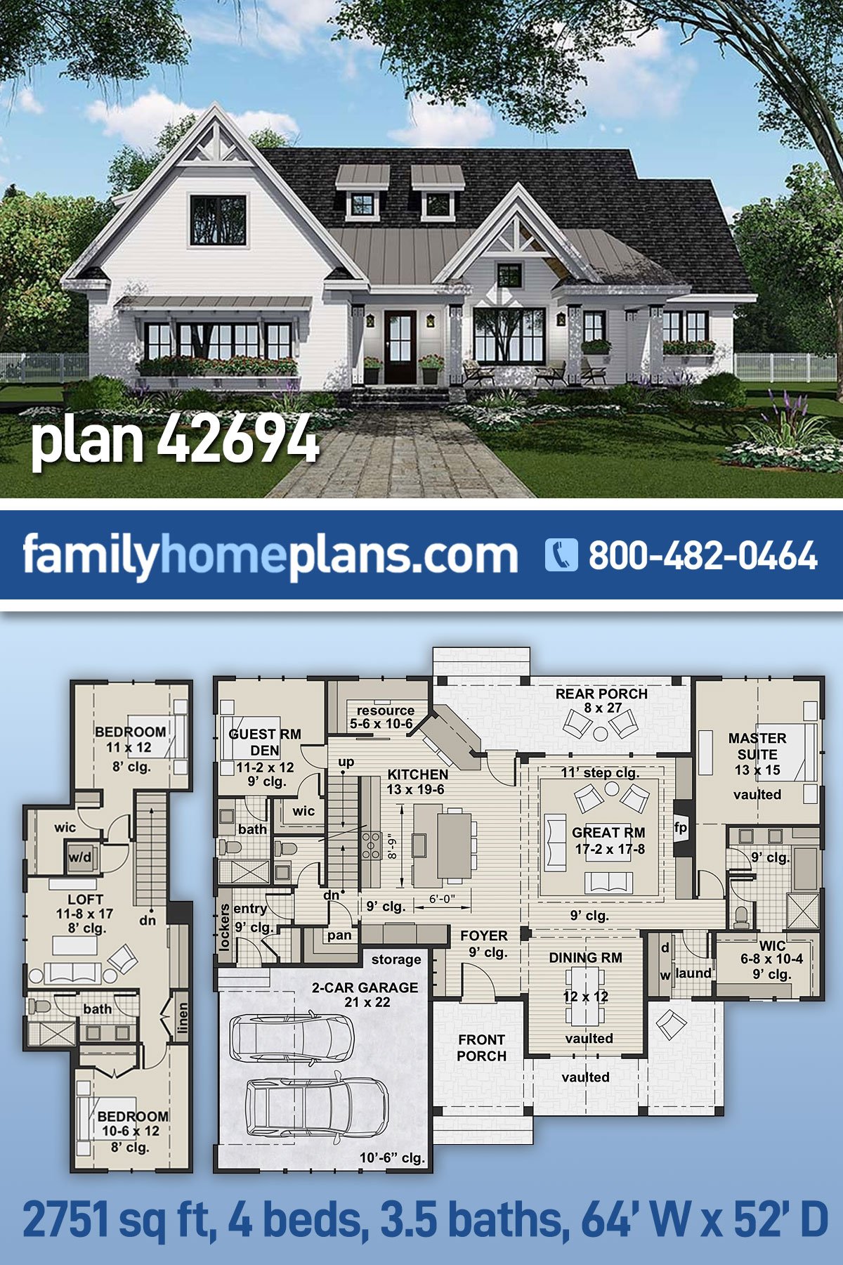 House Plan 42694