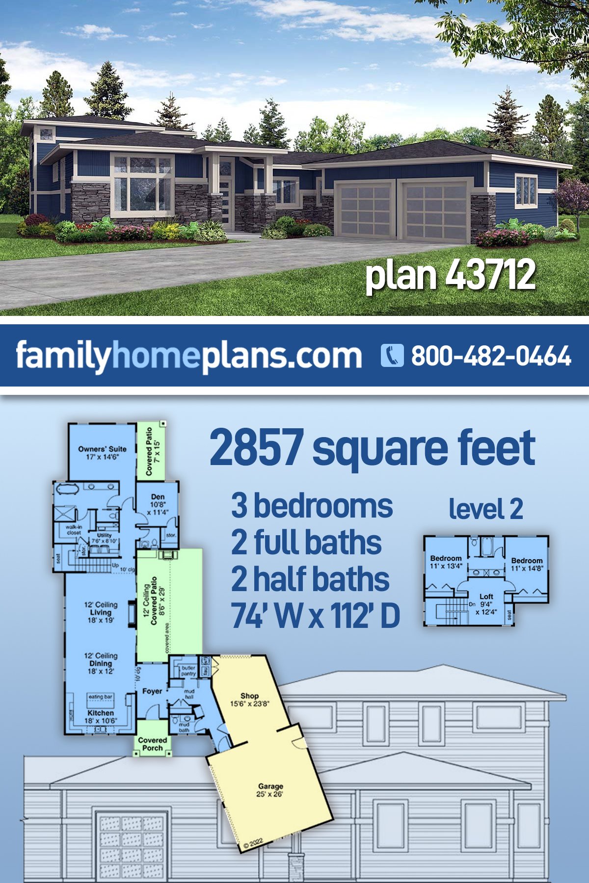 House Plan 43712