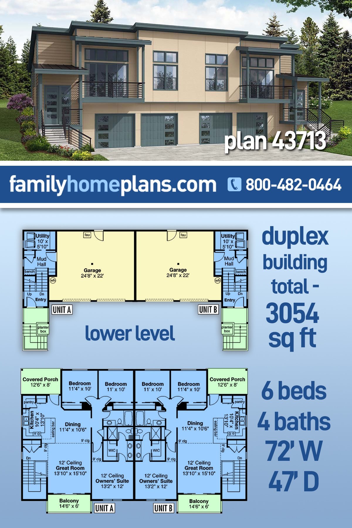 Multi-Family Plan 43713