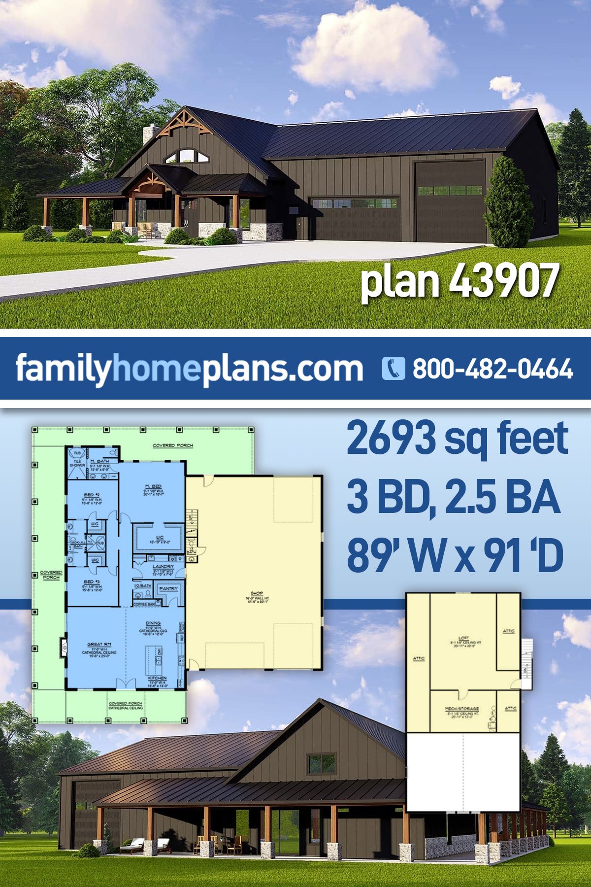 House Plan 43907