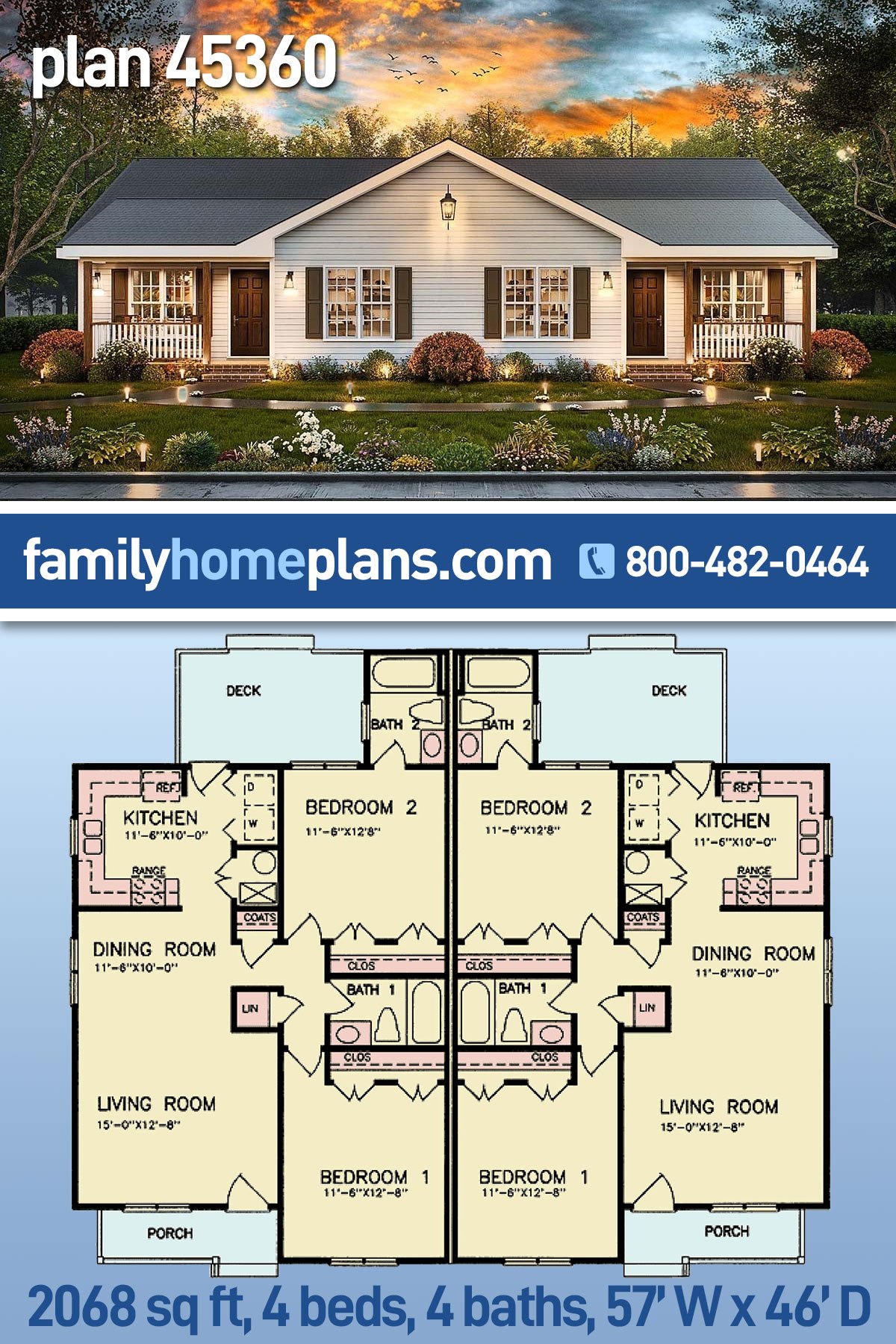 Multi-Family Plan 45360