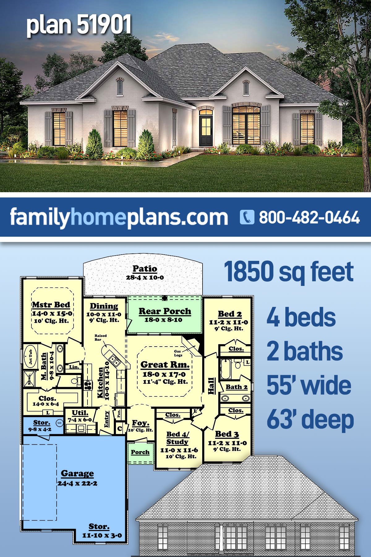 House Plan 51901