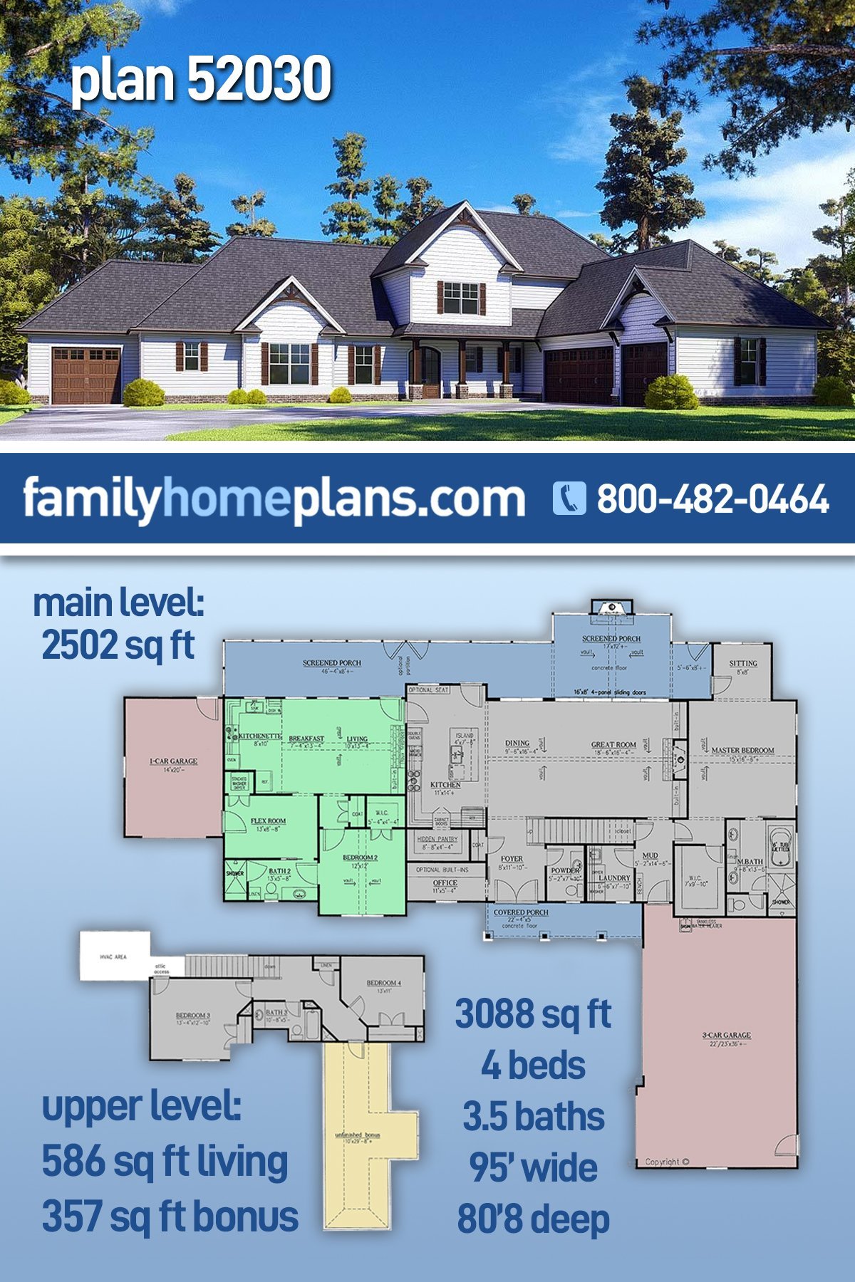 House Plan 52030