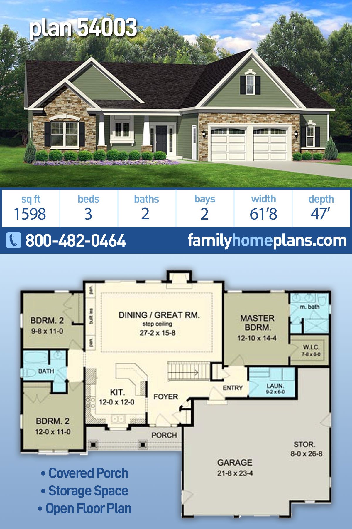 House Plan 54003