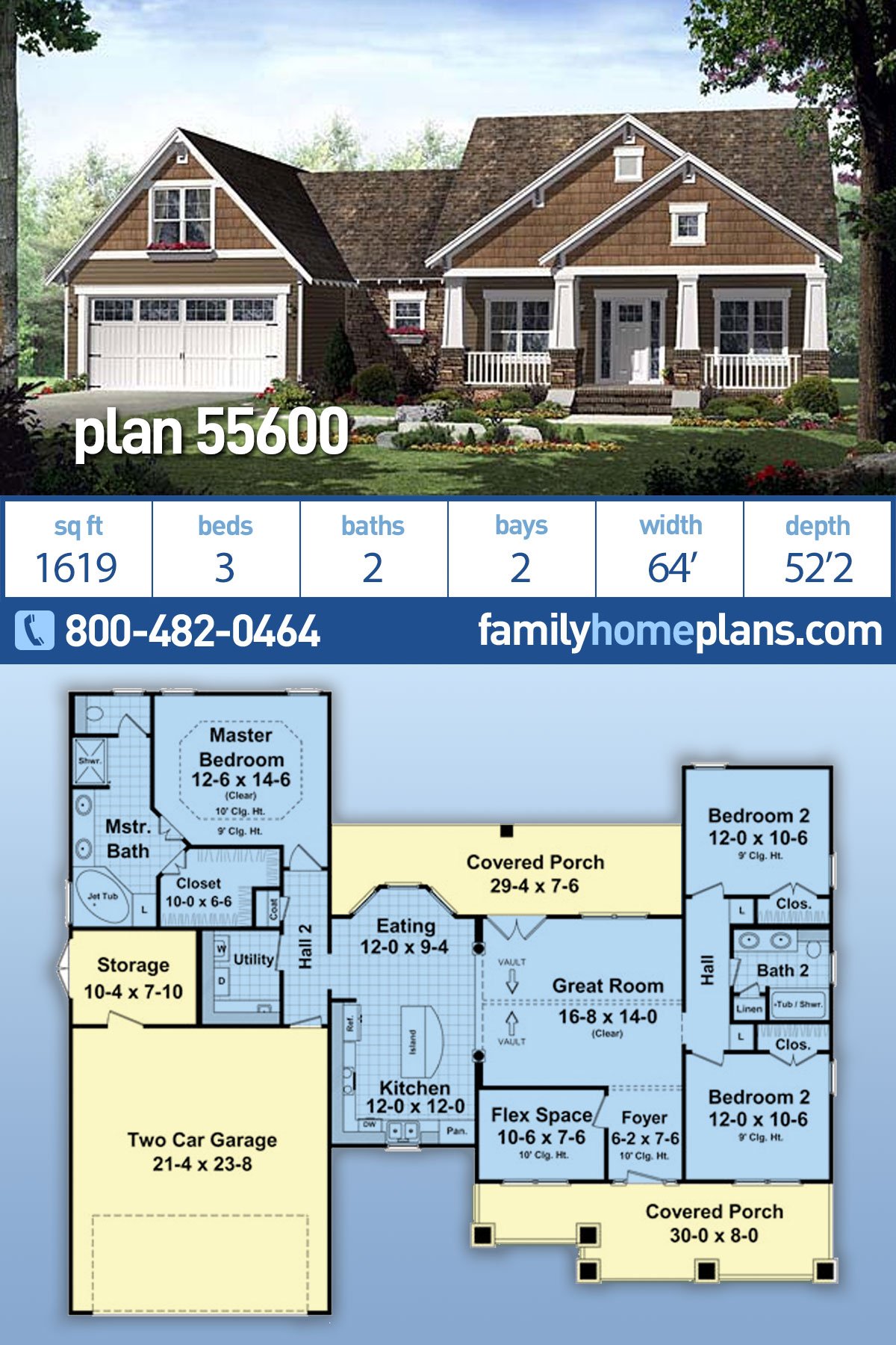 House Plan 55600