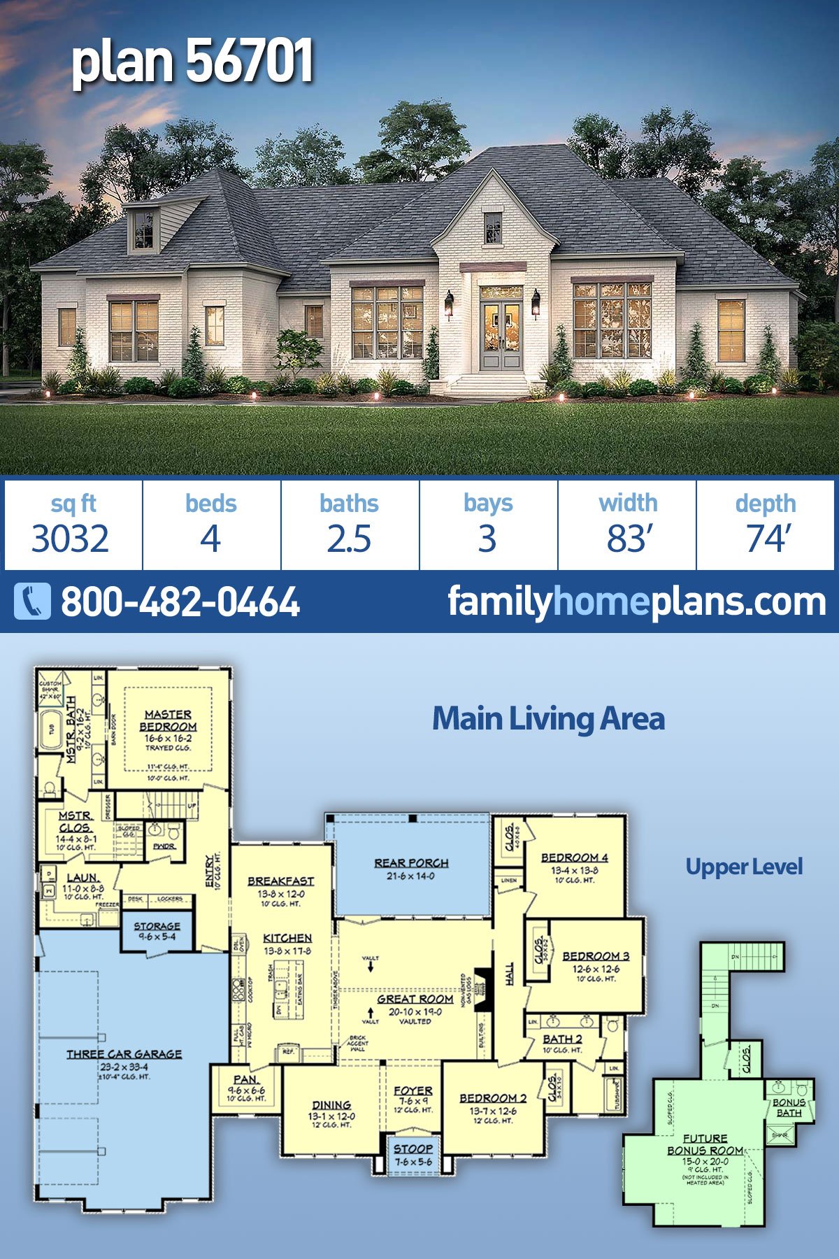 House Plan 56701