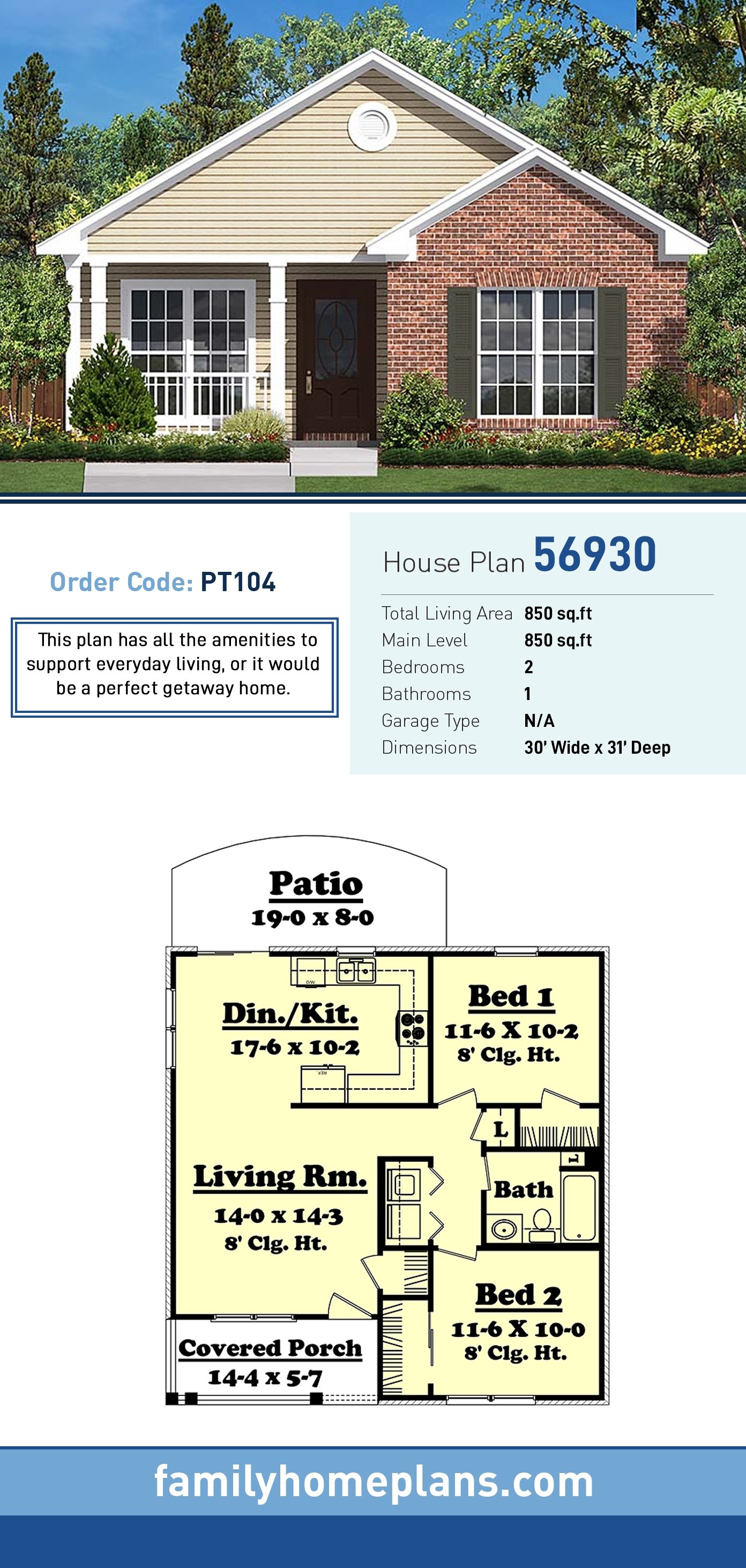 House Plan 56930
