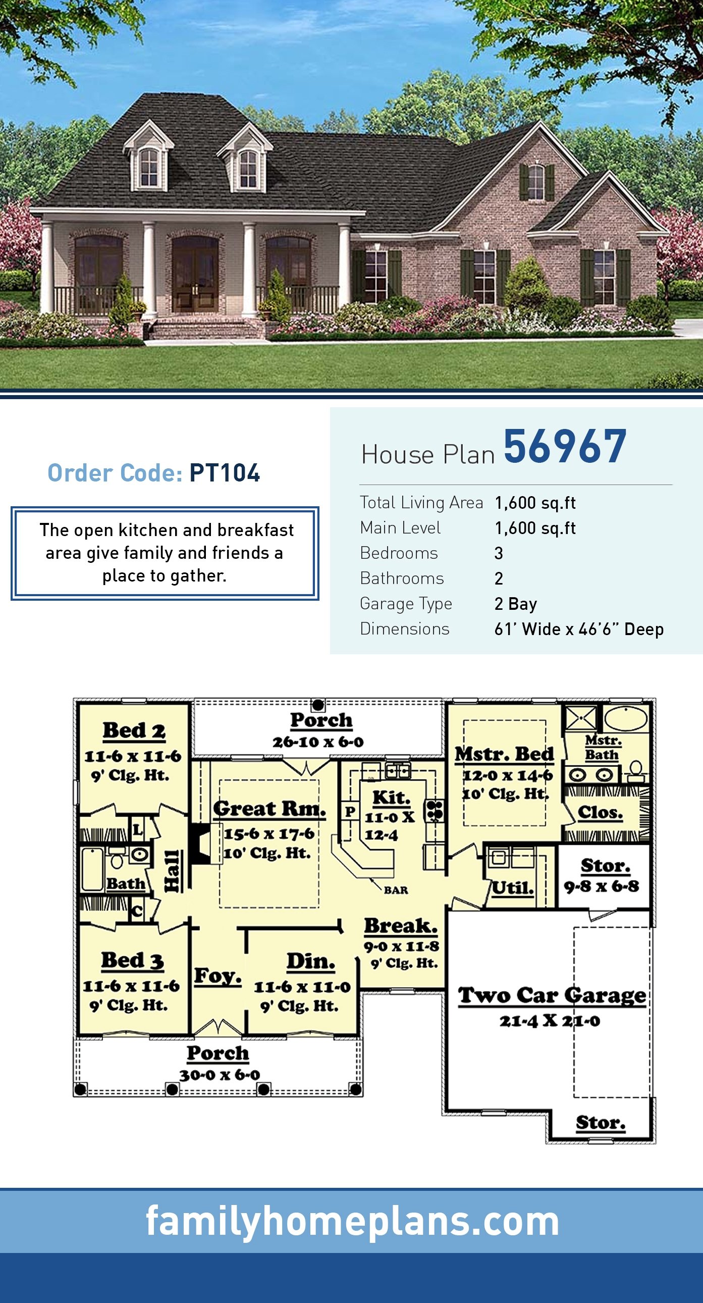 House Plan 56967