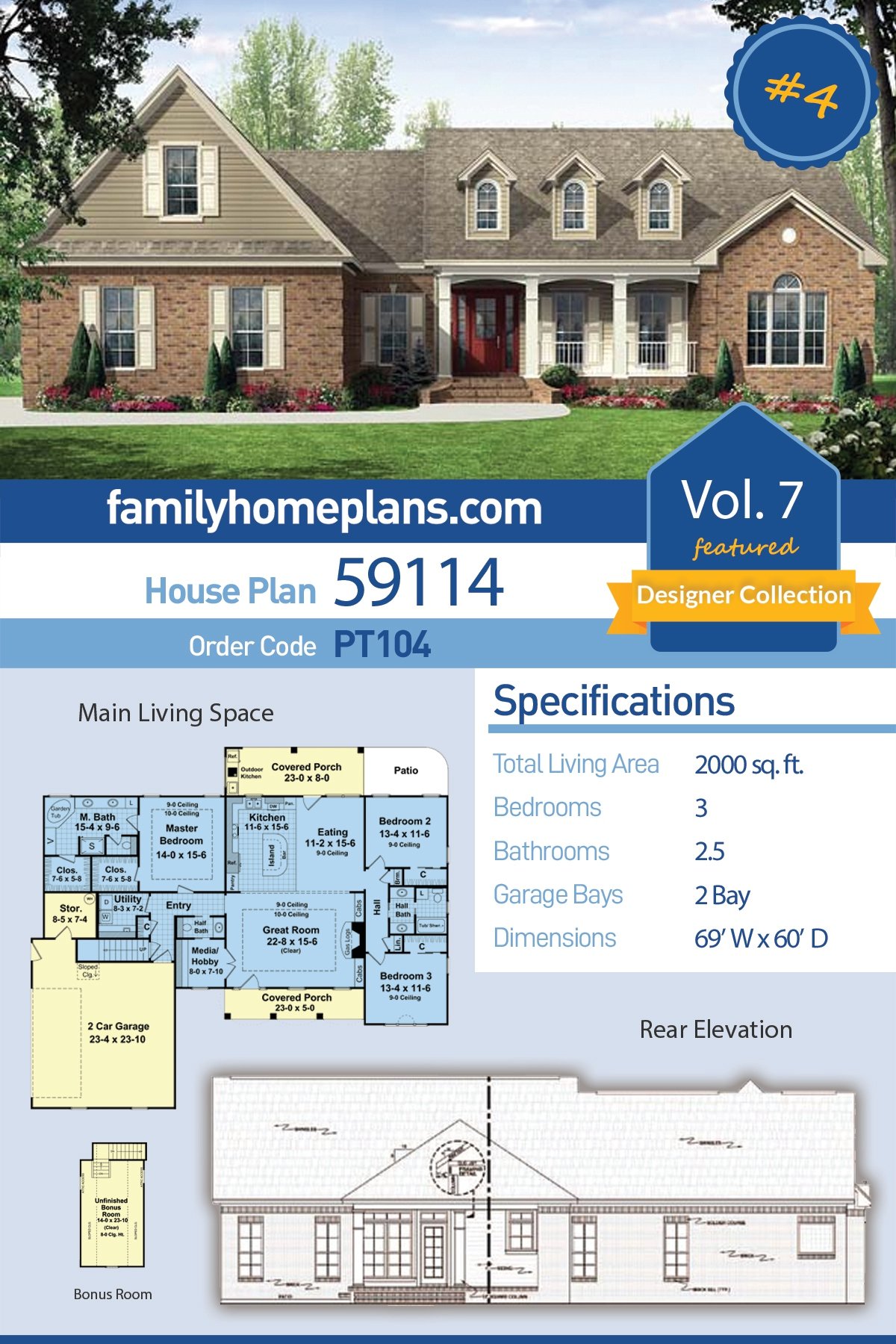 House Plan 59114