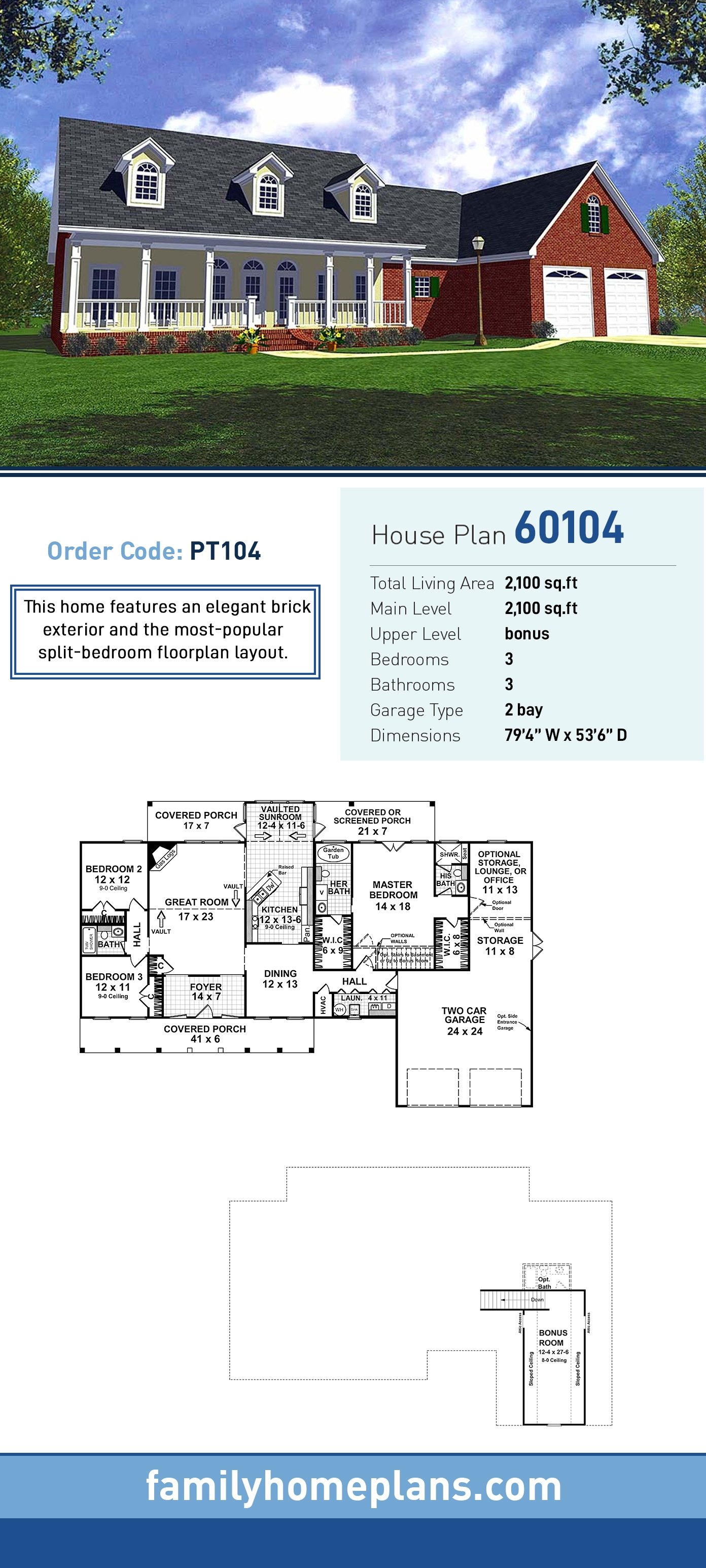 House Plan 60104