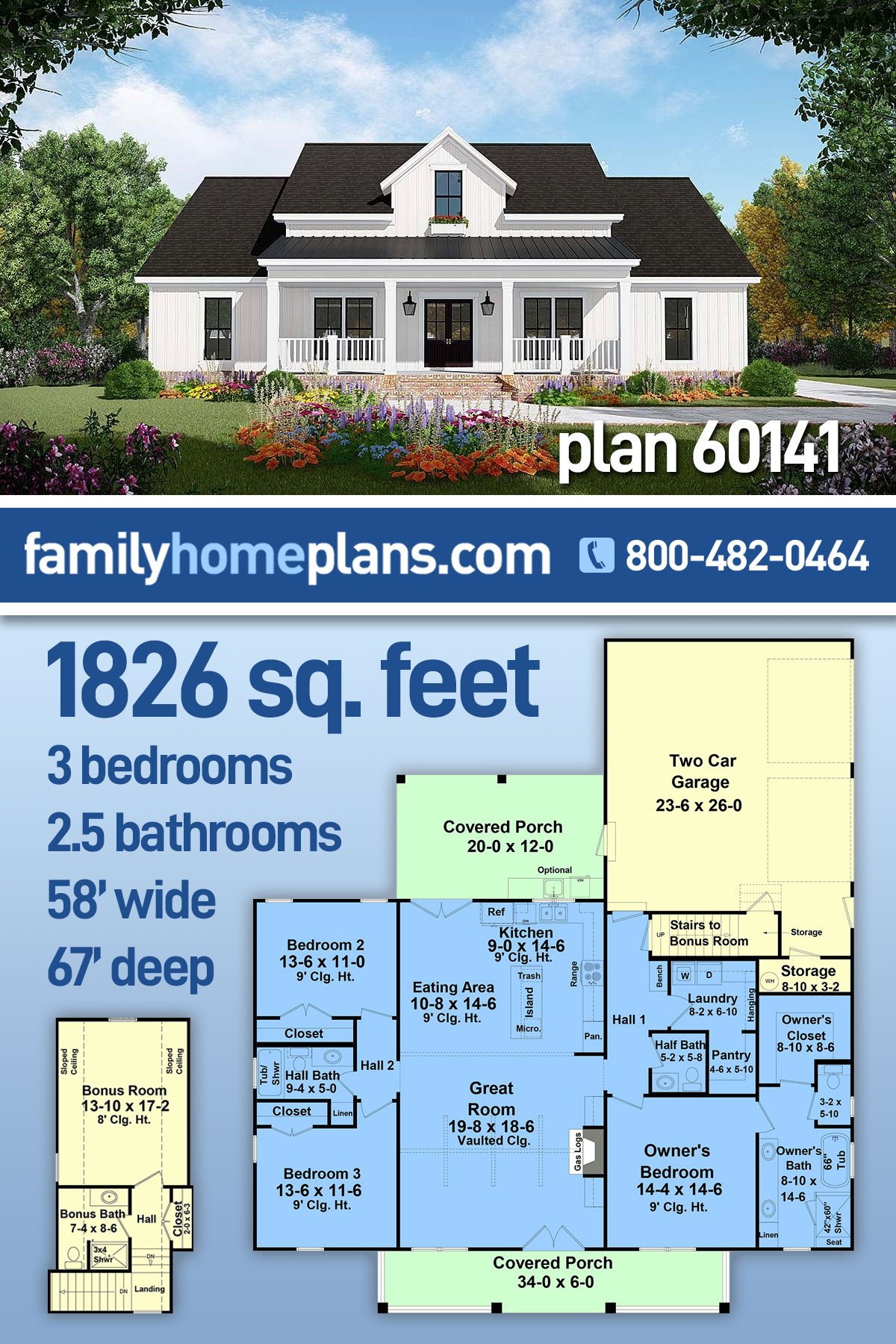House Plan 60141