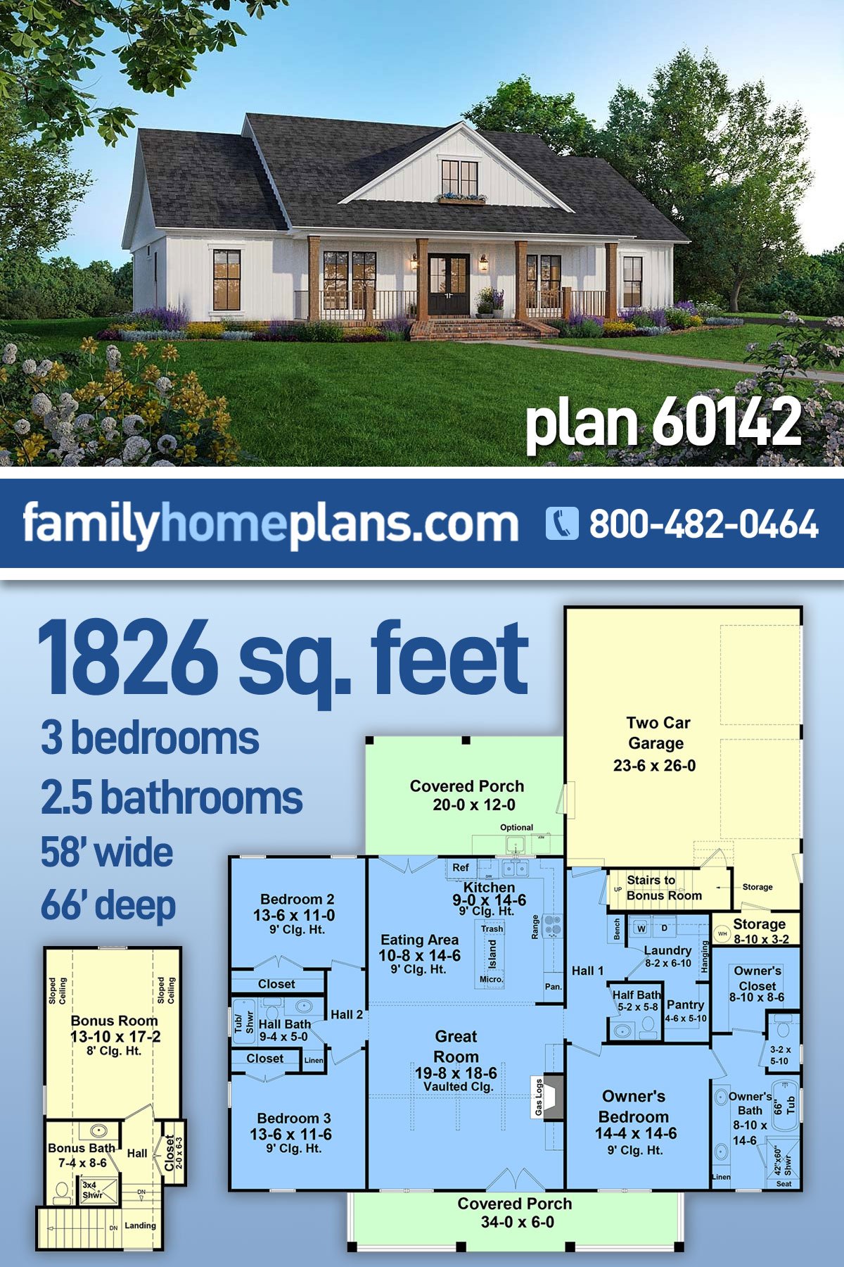 House Plan 60142