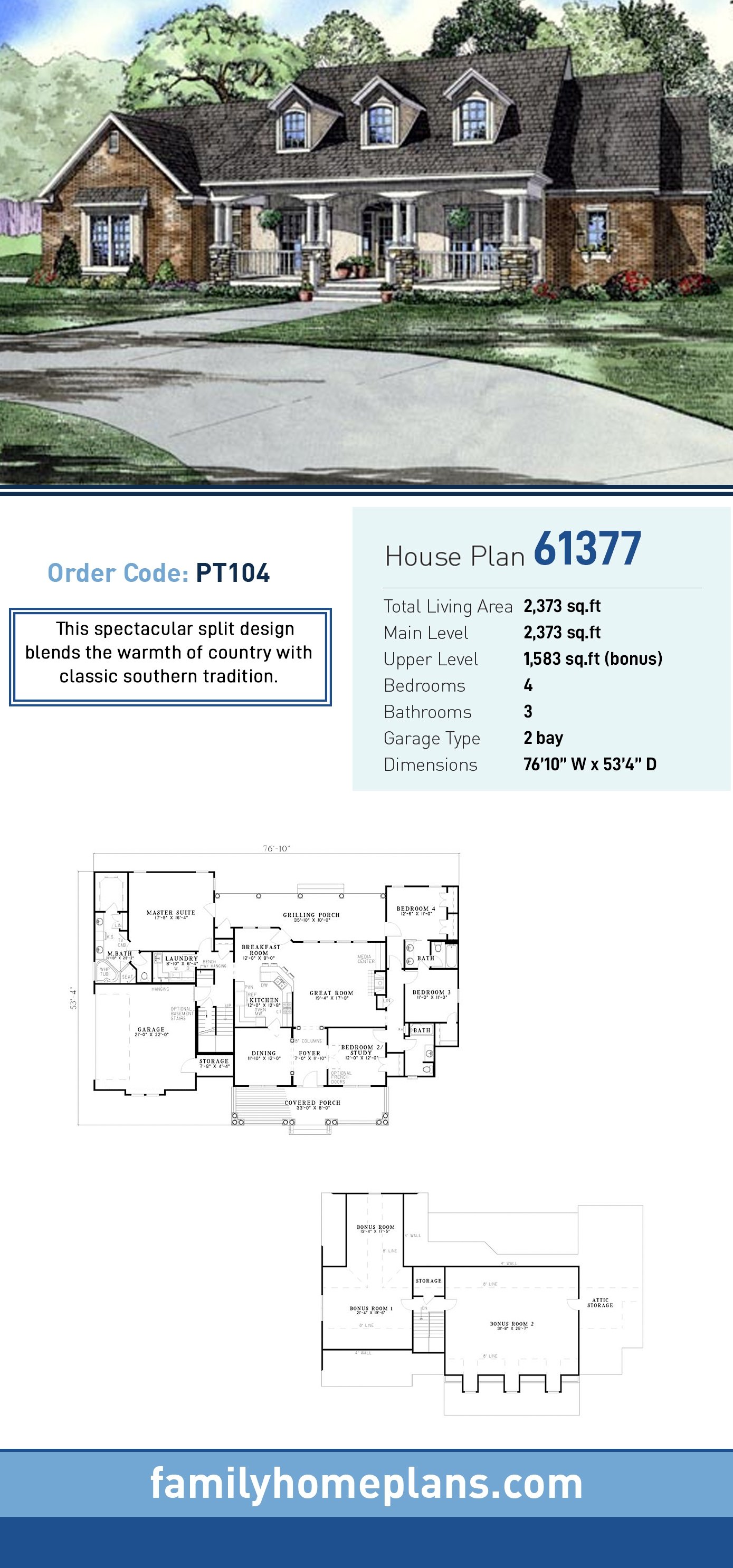 House Plan 61377