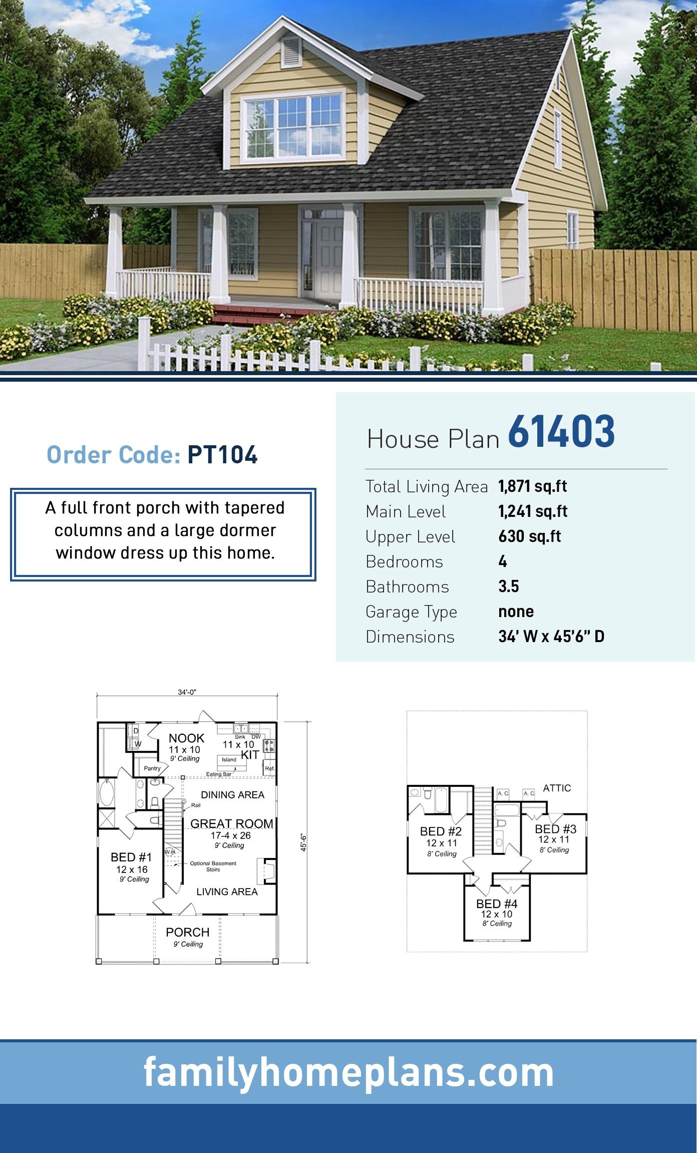 House Plan 61403