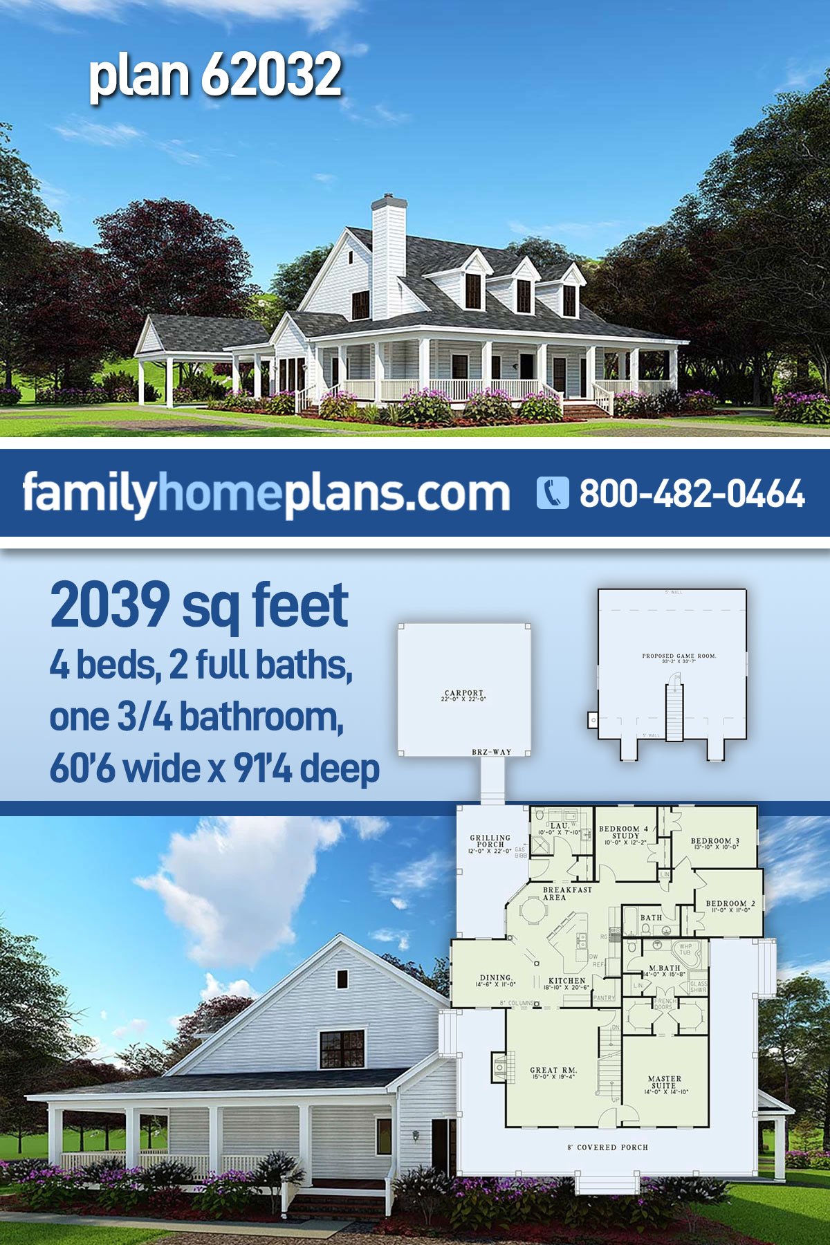 House Plan 62032