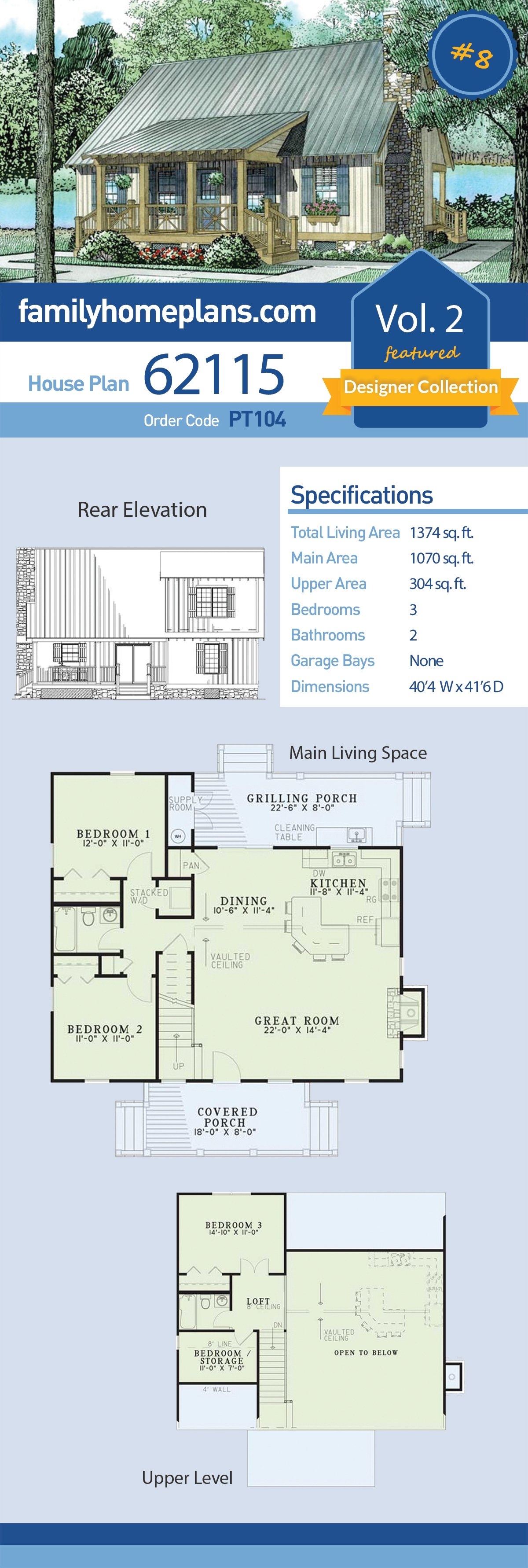 House Plan 62115