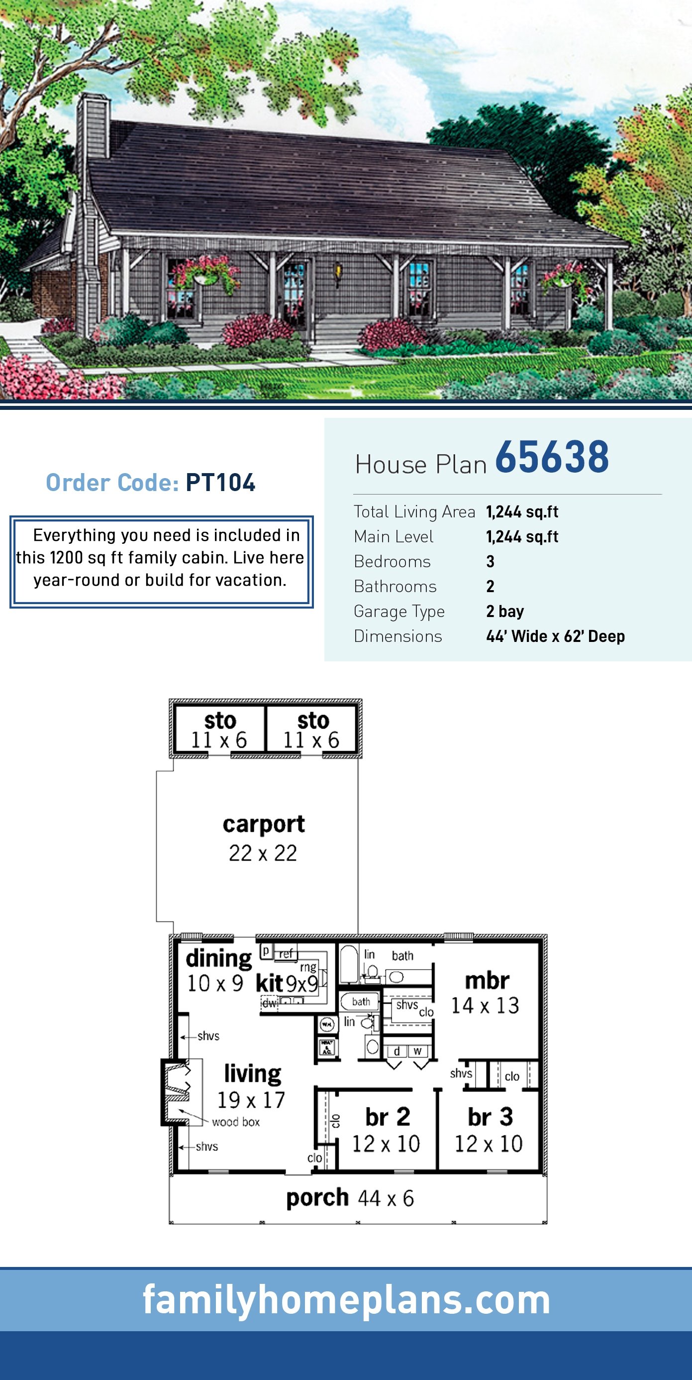 House Plan 65638