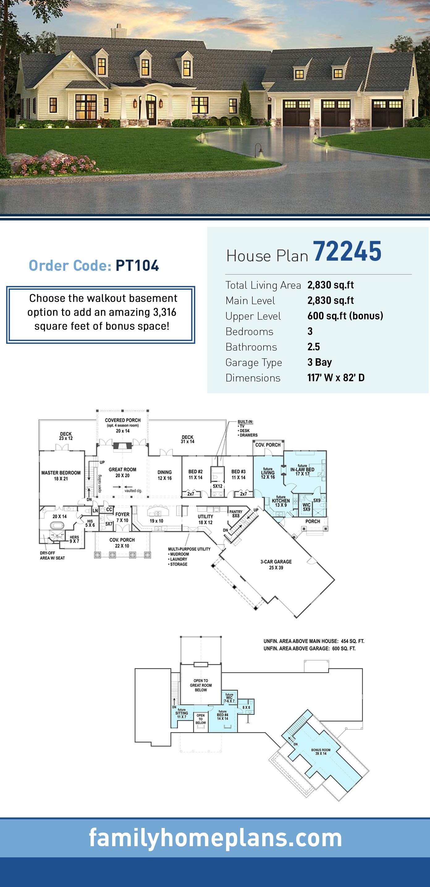 House Plan 72245