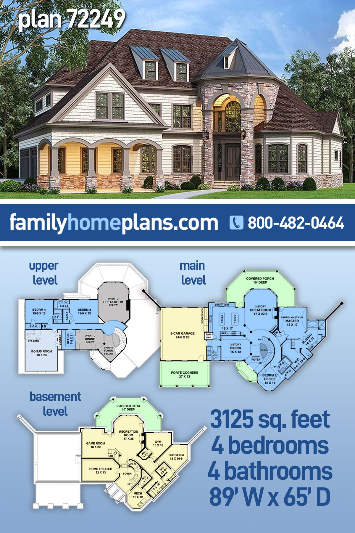 House Plan 72249