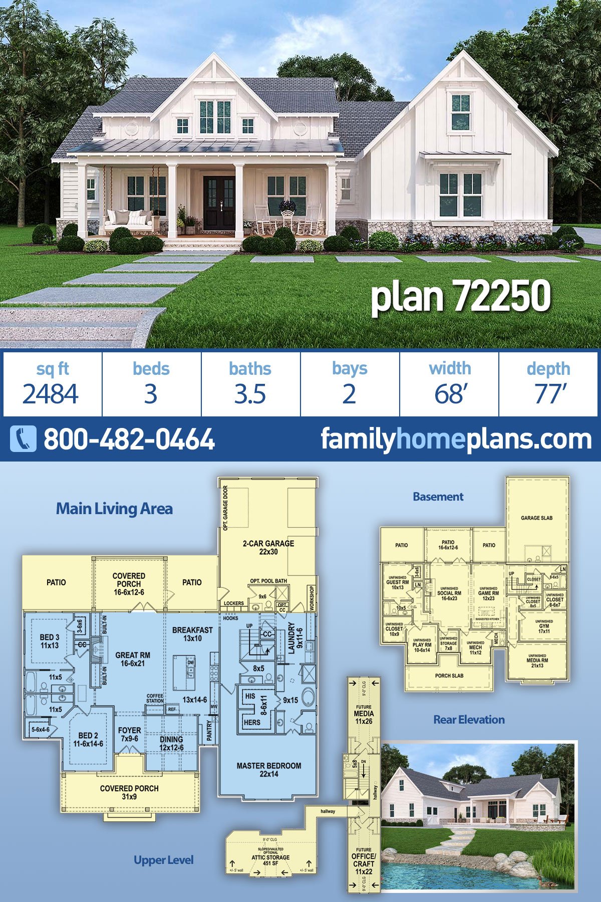 House Plan 72250
